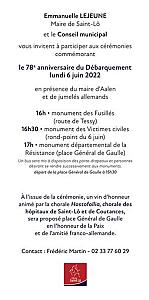Concert commémorations Juin 2022