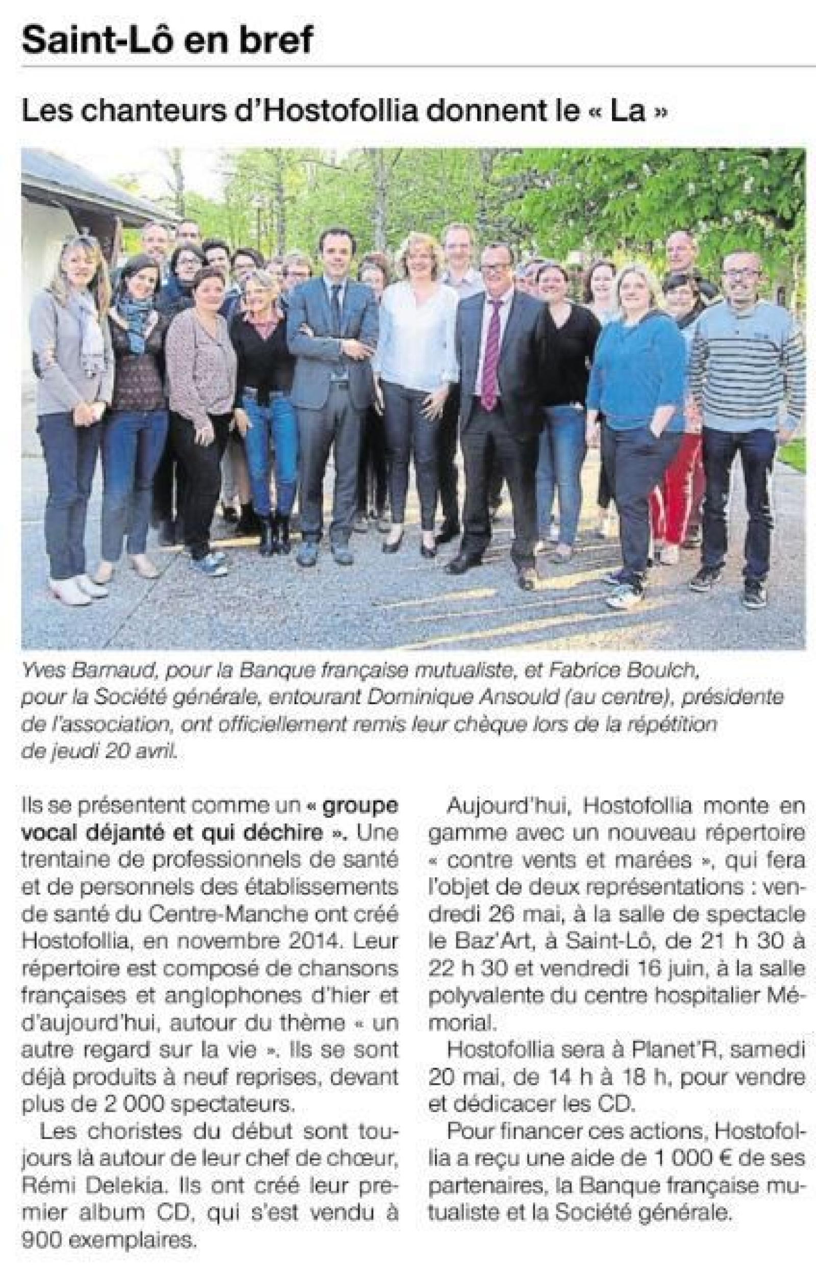 Remise officielle chèque Société Générale et BFM