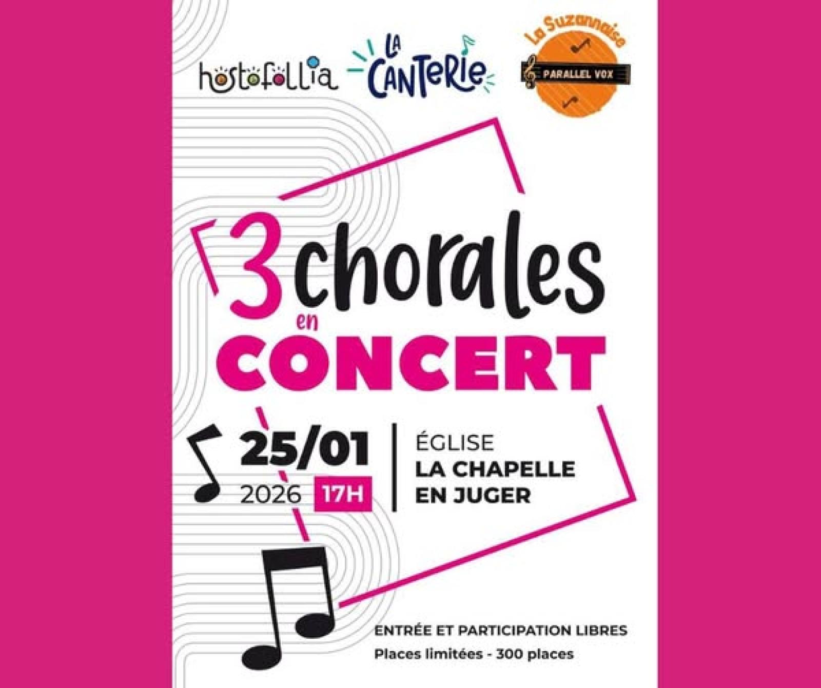 Concert des 3 Chorales 2026