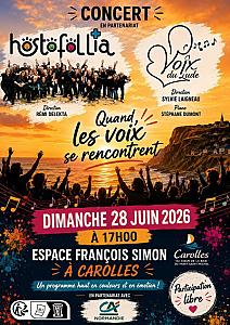 Hostofollia et les Voix du Lude en concert à Carolles