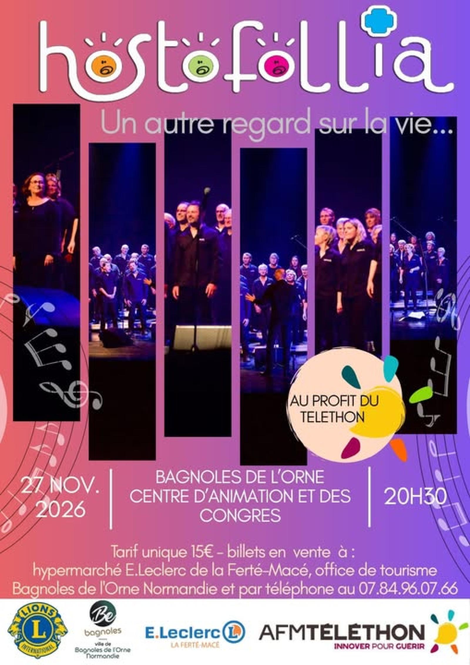 Concert Hostofollia au profit du Téléthon - Bagnoles de l'Orne